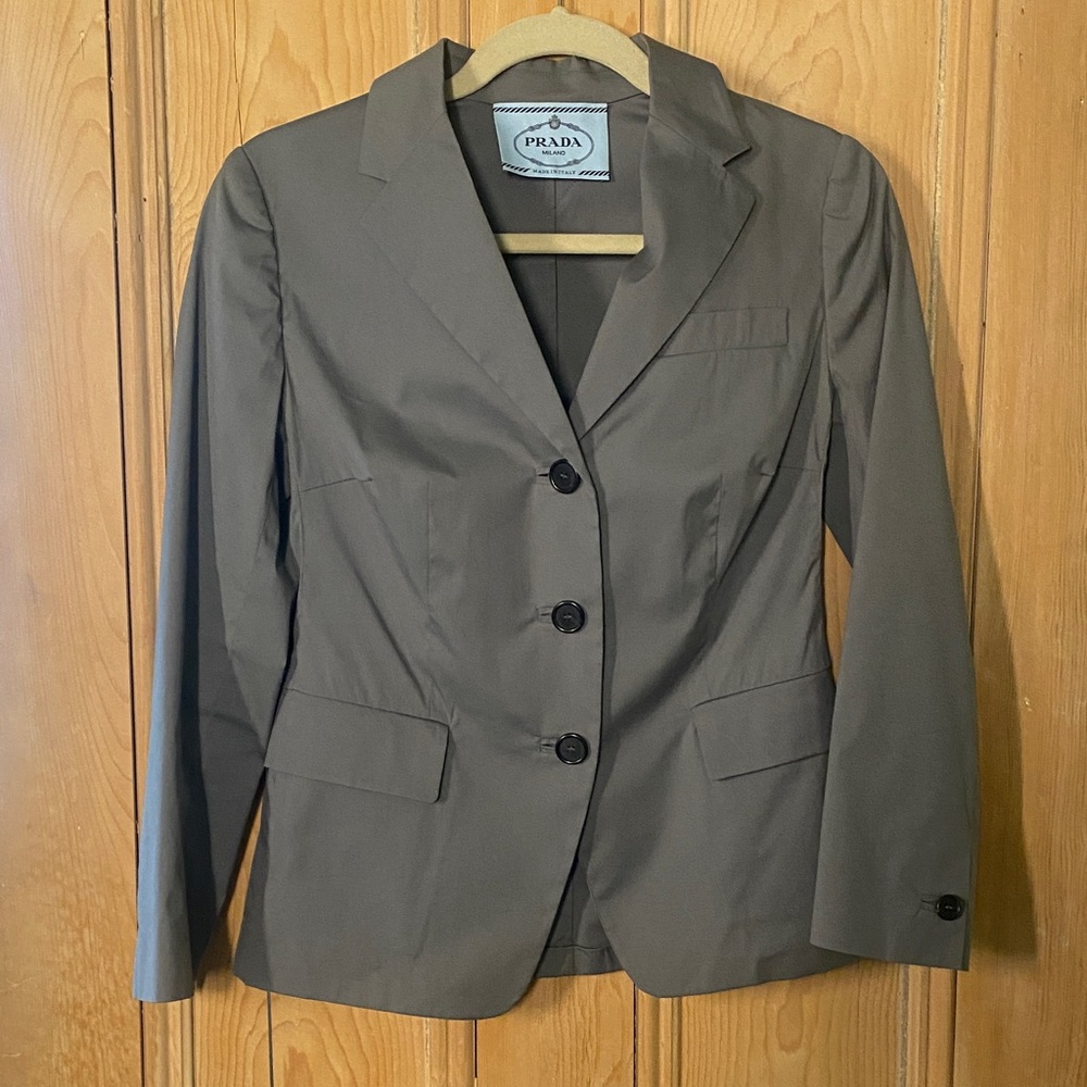 Prada stretch cotton blazer